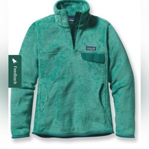 Patagonia Retool Snap T Pullover in Teal, size M